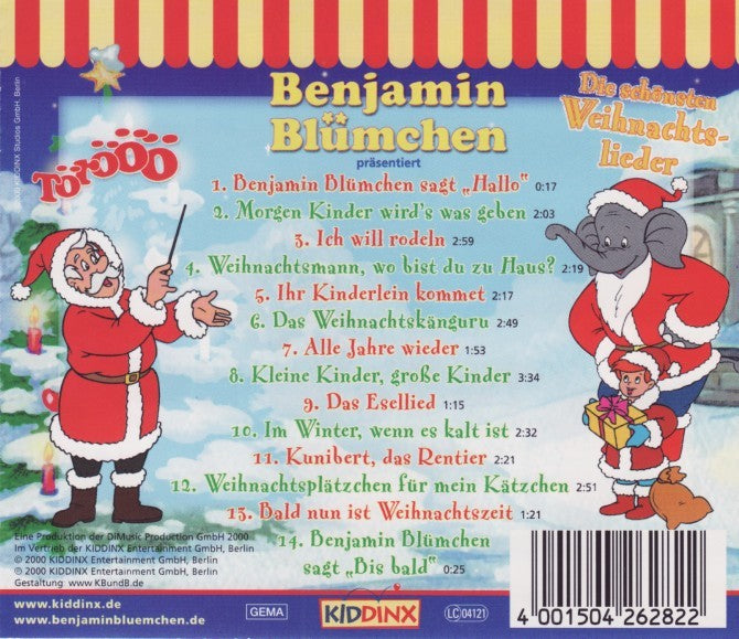 Benjamin Blümchen Die schönsten Weihnachtslieder secondcd.de