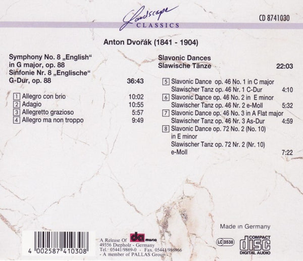 Anton Dvorak - Symphony No. 8 English