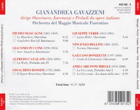 Gianandrea Gavazzeni - Dirige Ouvertures Intermezzi & Preludi da Opere Italiane