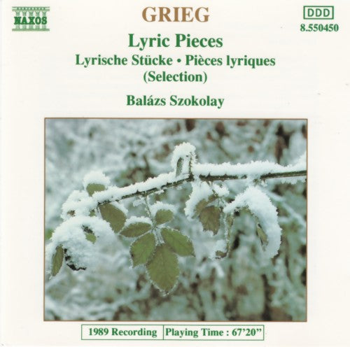 Grieg - Lyric pieces (Balazs Szokolay)