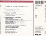 Mozart - Clarinet Concerto (Leister/Thunemann/Marriner)